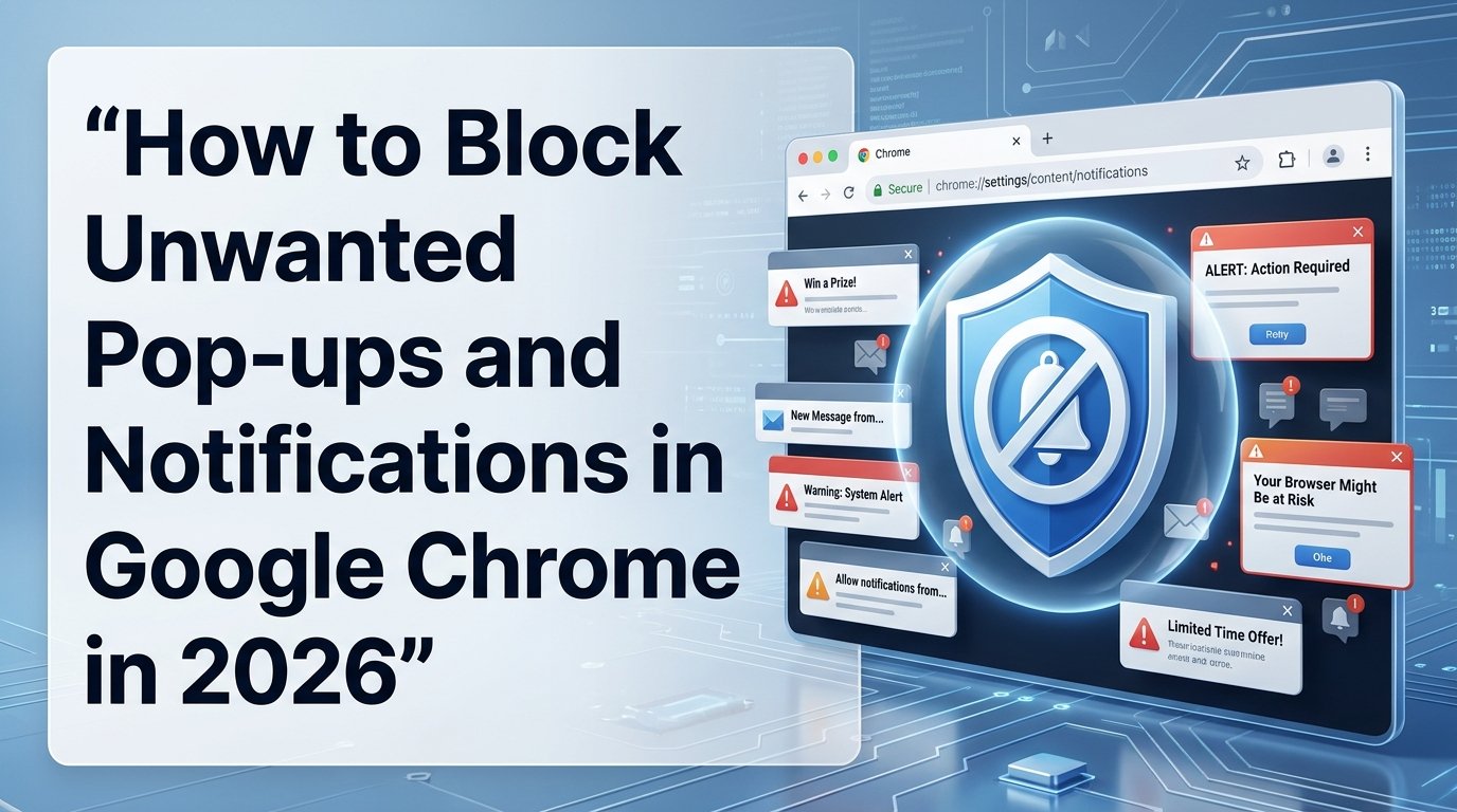 How to Block Unwanted Notifications in Google Chrome in 2026.